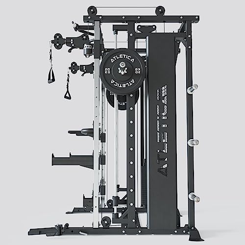 Atletica Fortress | Smith Maschine & 360° Flex-Cross System | Kraftstation mit 180kg Steckgewichte | Studio Einsatz möglich | Beinpresse-Option – Bild 3
