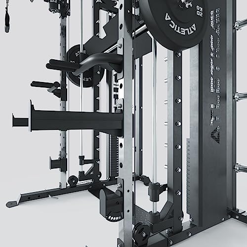 Atletica Fortress | Smith Maschine & 360° Flex-Cross System | Kraftstation mit 180kg Steckgewichte | Studio Einsatz möglich | Beinpresse-Option – Bild 5
