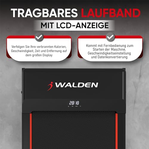 Laufband Walking Pad Gewicht 100 kg 0.75 PS 1-6km/h Ultraflach Walking Pad Unter dem Schreibtisch – Bild 4